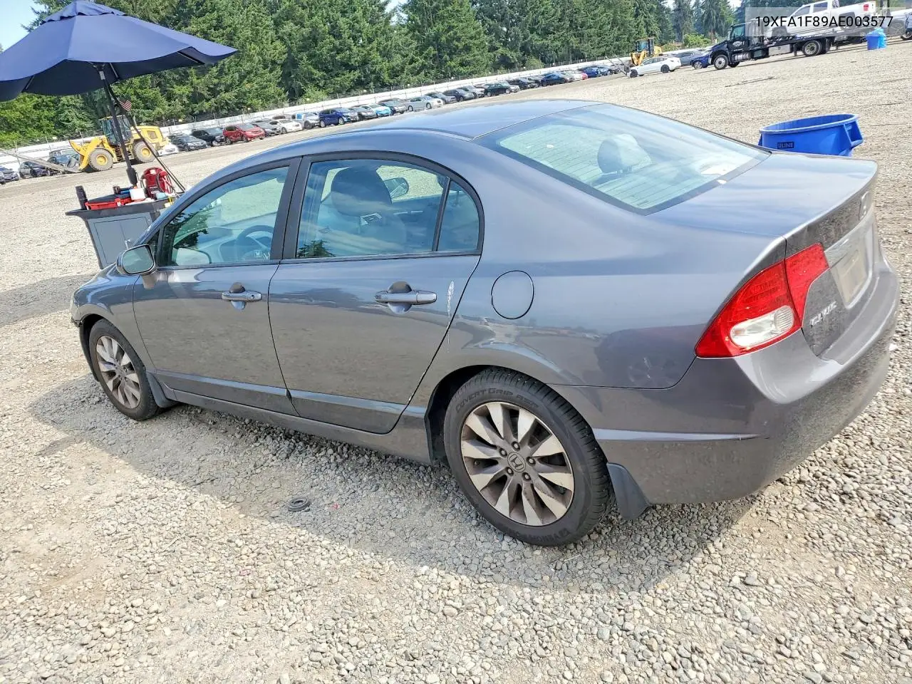 2010 Honda Civic Ex VIN: 19XFA1F89AE003577 Lot: 61918126
