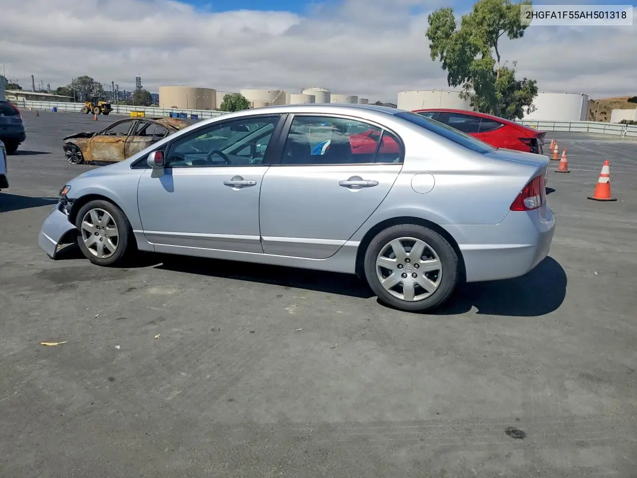 2010 Honda Civic Lx VIN: 2HGFA1F55AH501318 Lot: 61945306