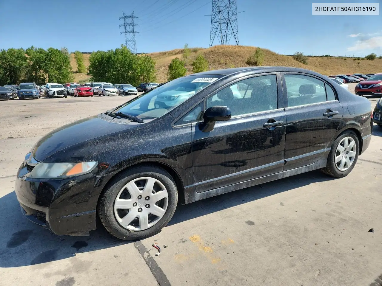 2HGFA1F50AH316190 2010 Honda Civic Lx