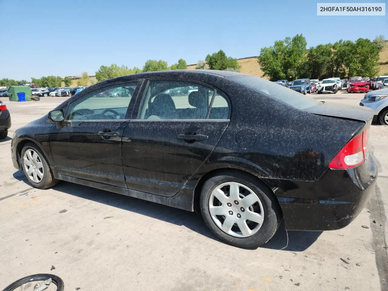 2HGFA1F50AH316190 2010 Honda Civic Lx