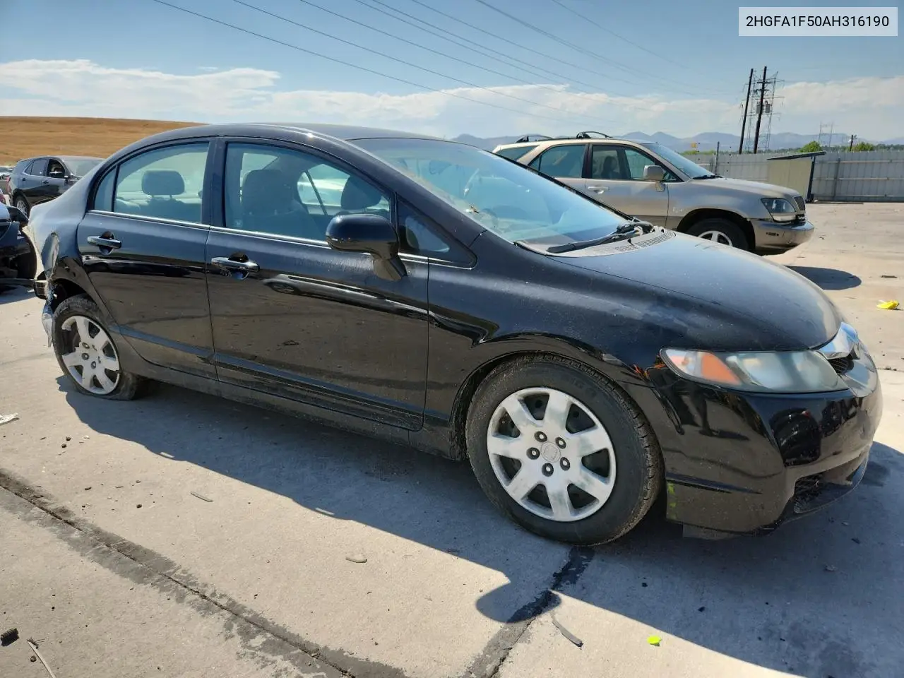 2HGFA1F50AH316190 2010 Honda Civic Lx