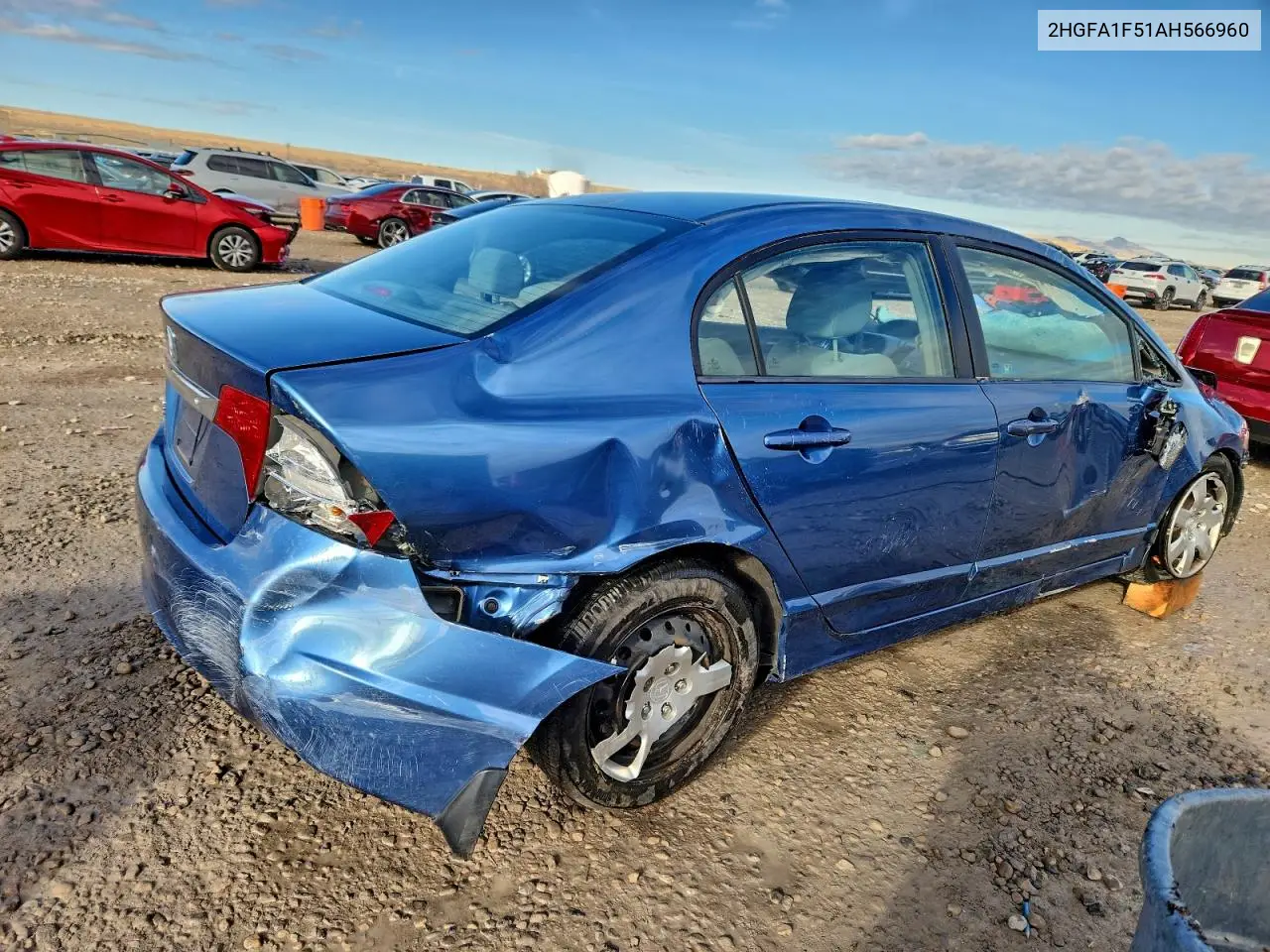 2HGFA1F51AH566960 2010 Honda Civic Lx