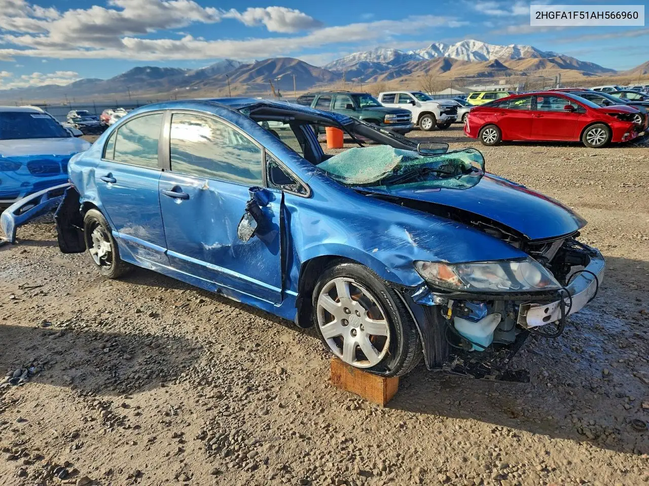 2HGFA1F51AH566960 2010 Honda Civic Lx