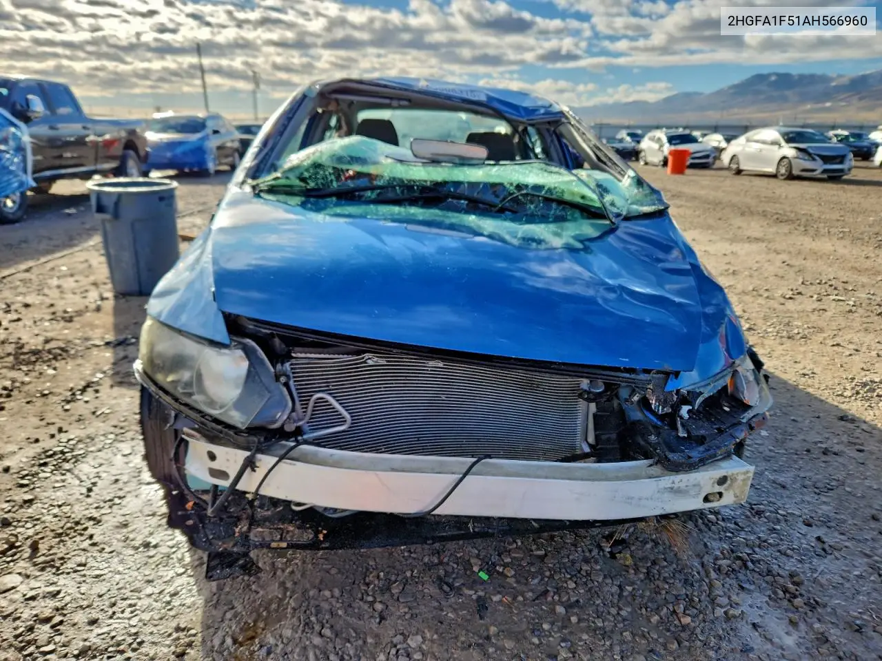 2HGFA1F51AH566960 2010 Honda Civic Lx