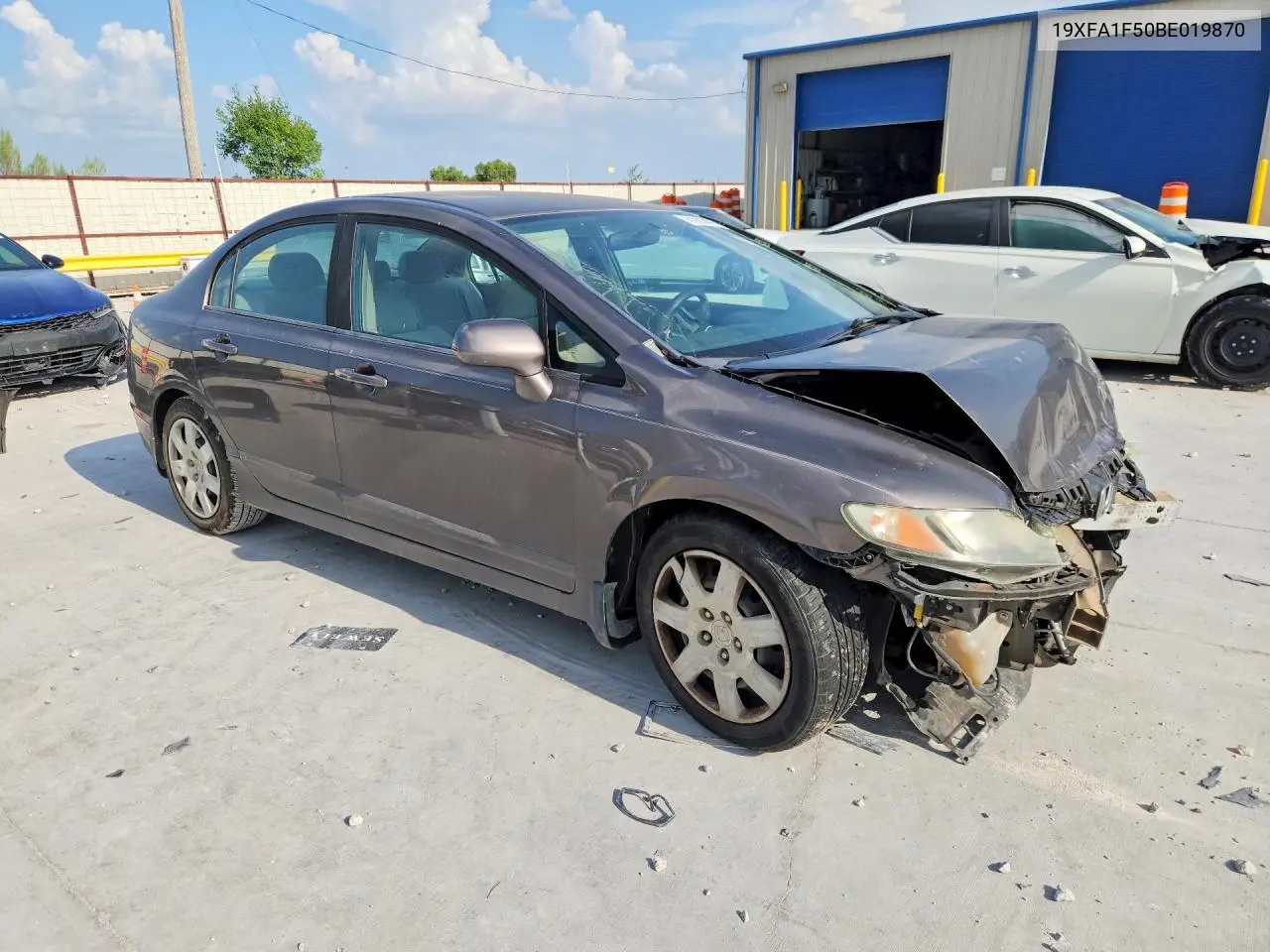2011 Honda Civic Lx VIN: 19XFA1F50BE019870 Lot: 61983466