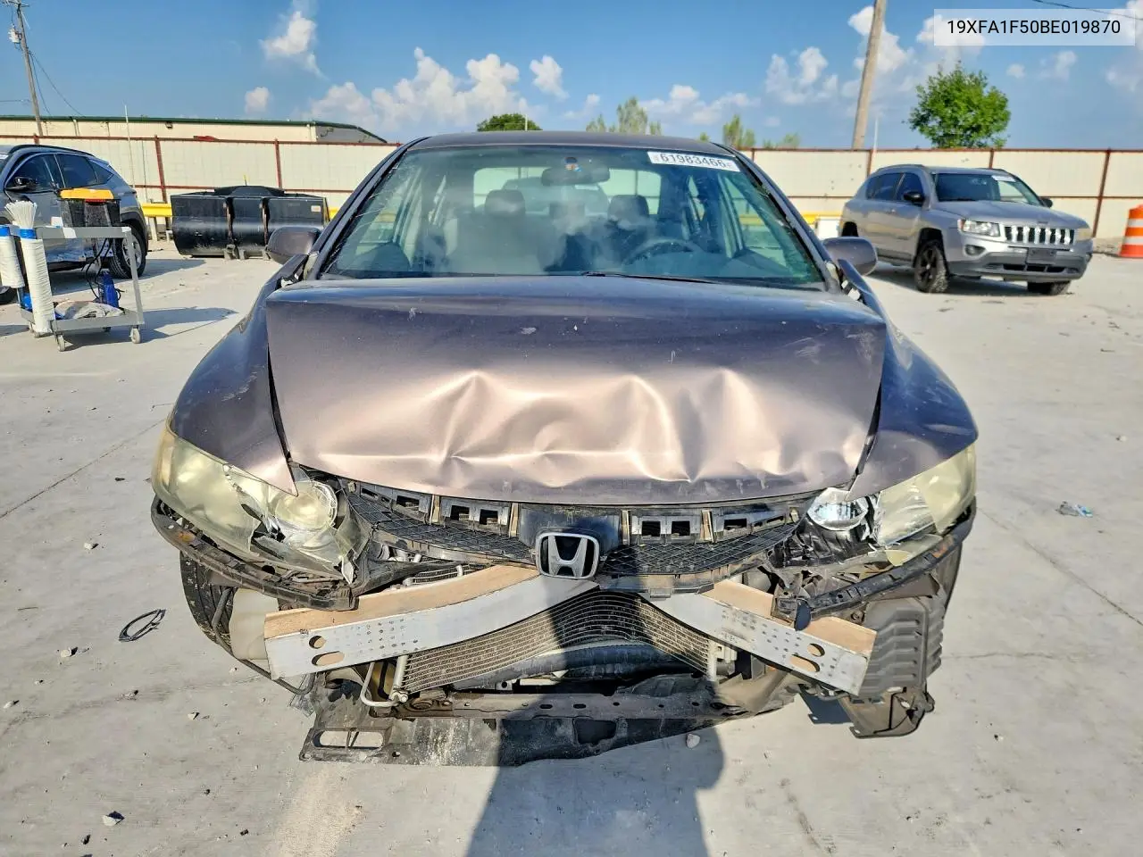 2011 Honda Civic Lx VIN: 19XFA1F50BE019870 Lot: 61983466