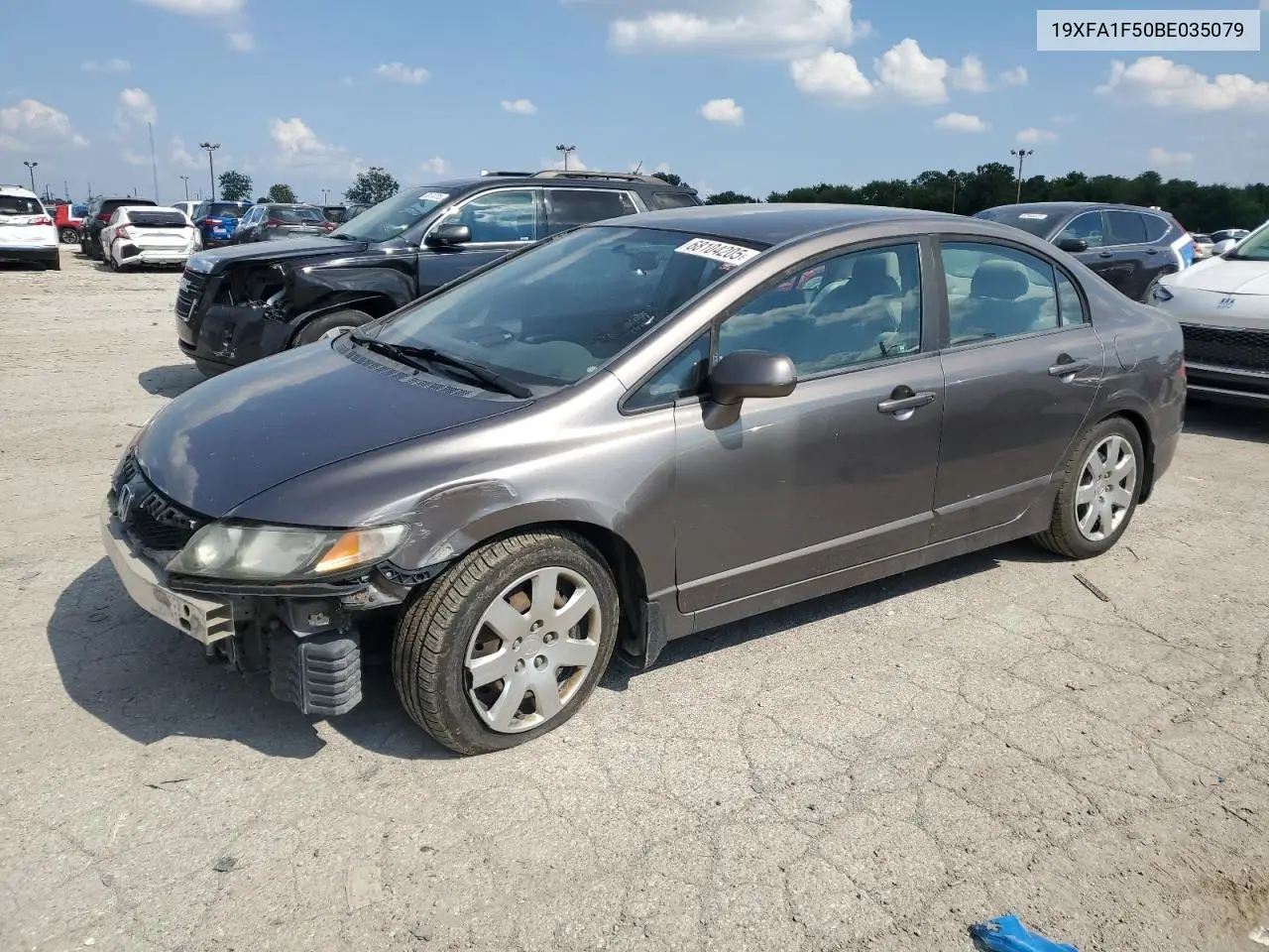 19XFA1F50BE035079 2011 Honda Civic Lx