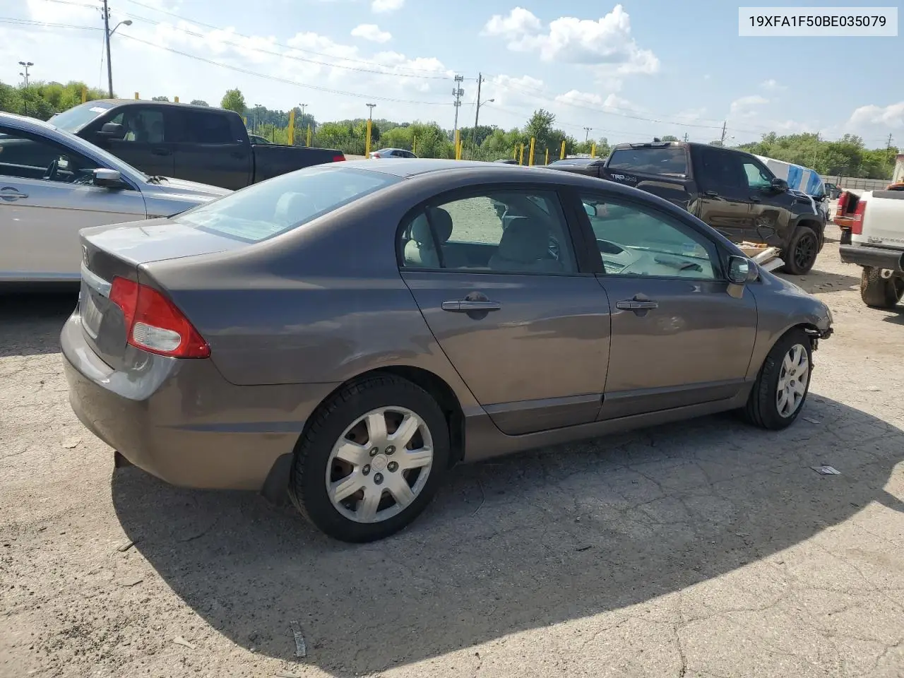 19XFA1F50BE035079 2011 Honda Civic Lx