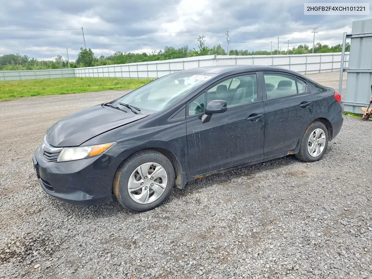2012 Honda Civic Lx VIN: 2HGFB2F4XCH101221 Lot: 55973296
