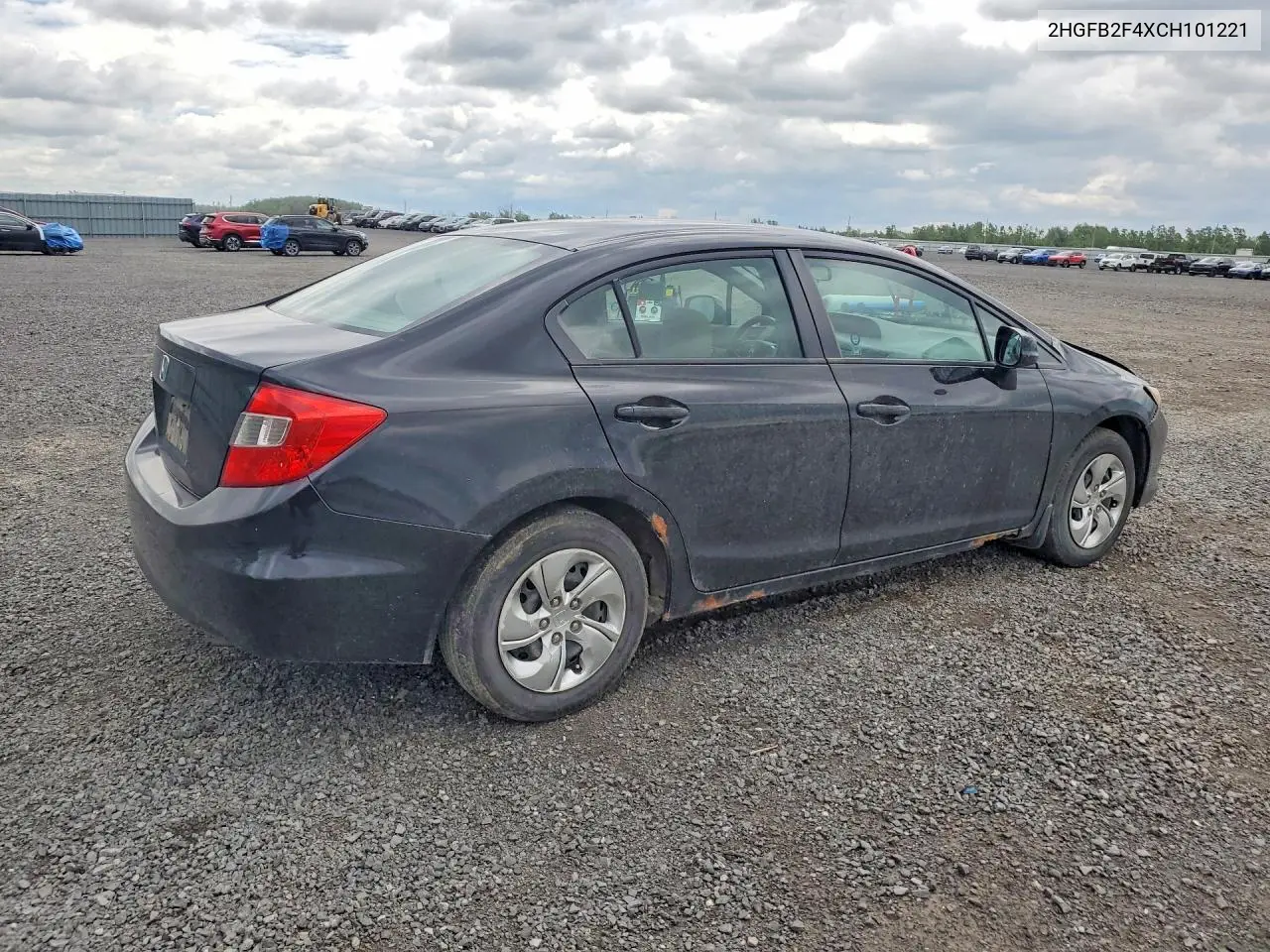 2012 Honda Civic Lx VIN: 2HGFB2F4XCH101221 Lot: 55973296