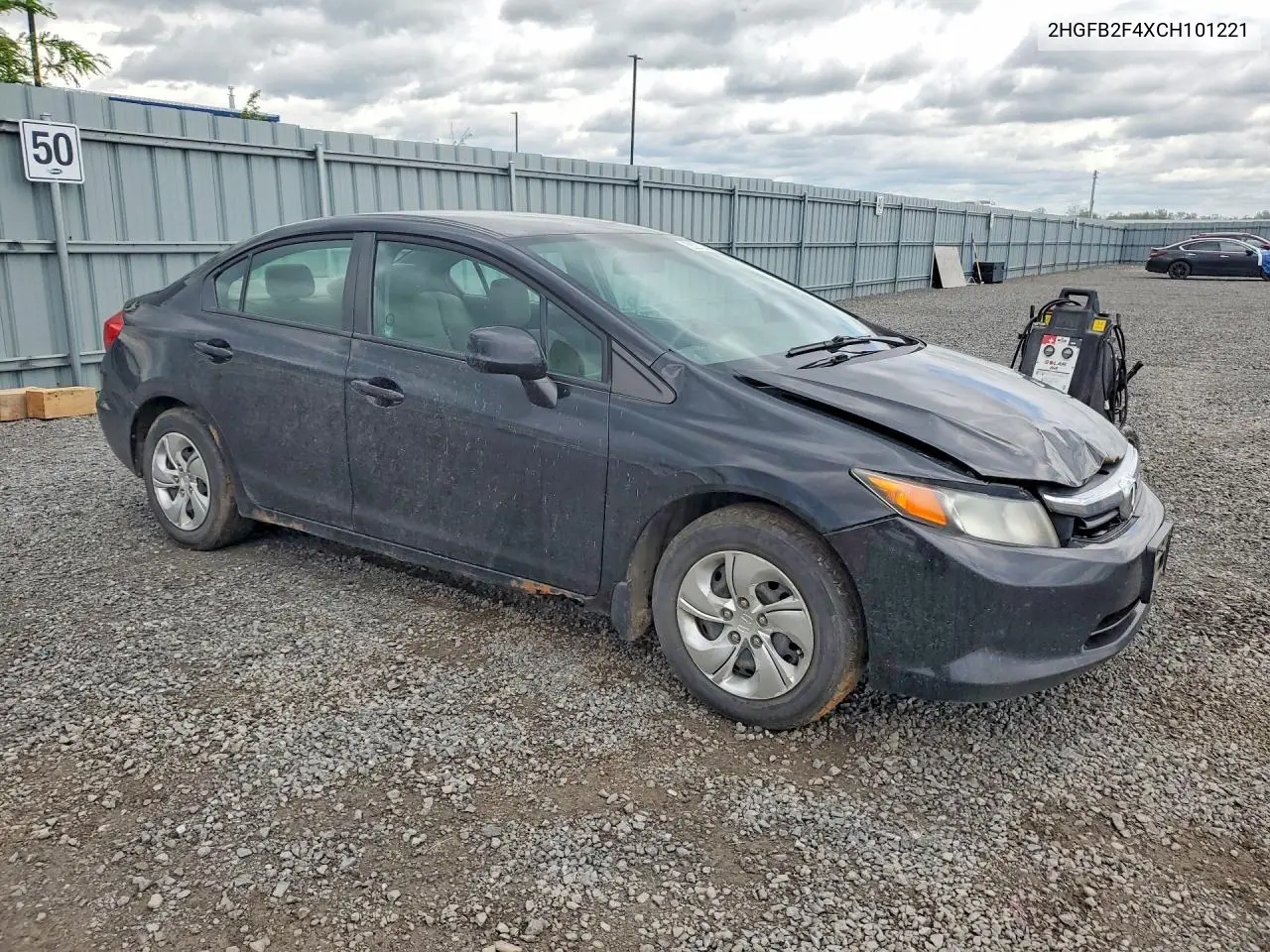 2012 Honda Civic Lx VIN: 2HGFB2F4XCH101221 Lot: 55973296