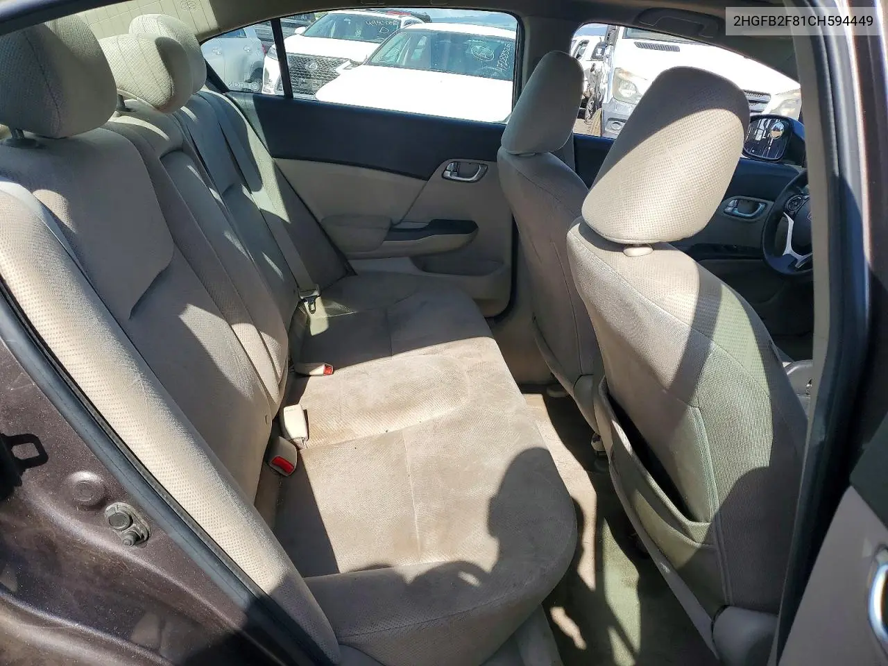 2012 Honda Civic Ex VIN: 2HGFB2F81CH594449 Lot: 56177866