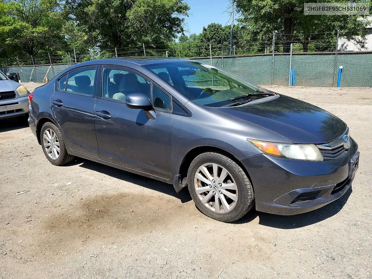 2HGFB2F95CH531069 2012 Honda Civic Exl