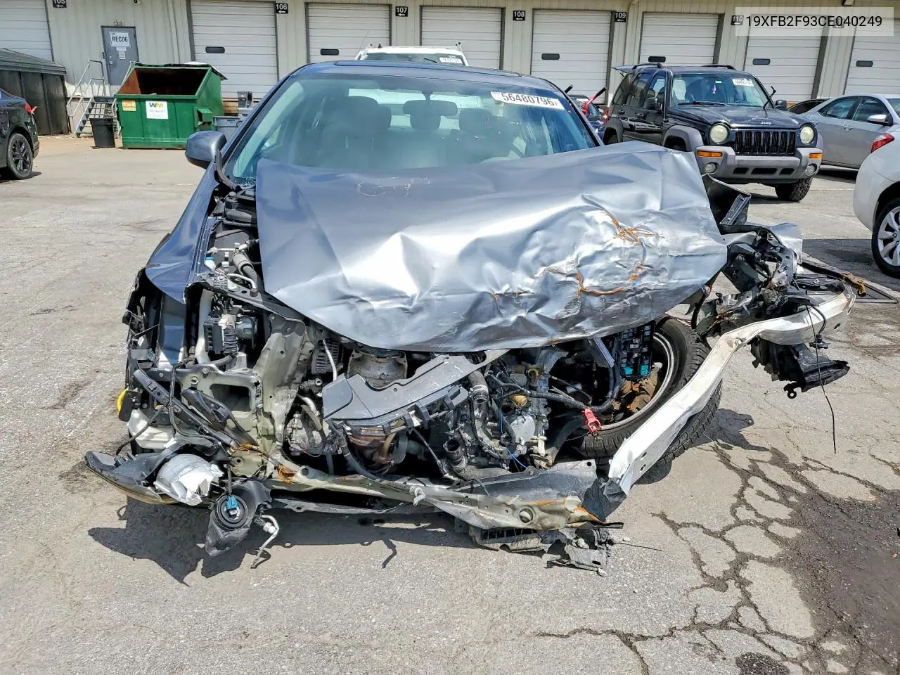 2012 Honda Civic Exl VIN: 19XFB2F93CE040249 Lot: 56480796