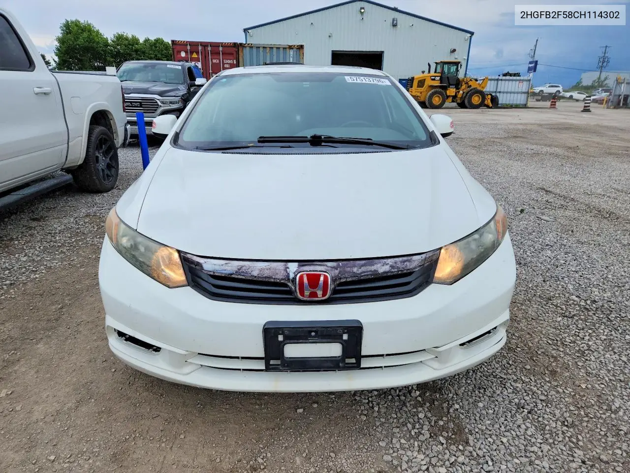 2HGFB2F58CH114302 2012 Honda Civic Lx