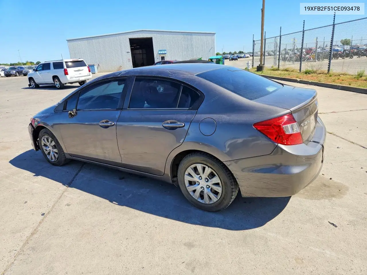 2012 Honda Civic Lx VIN: 19XFB2F51CE093478 Lot: 60037756