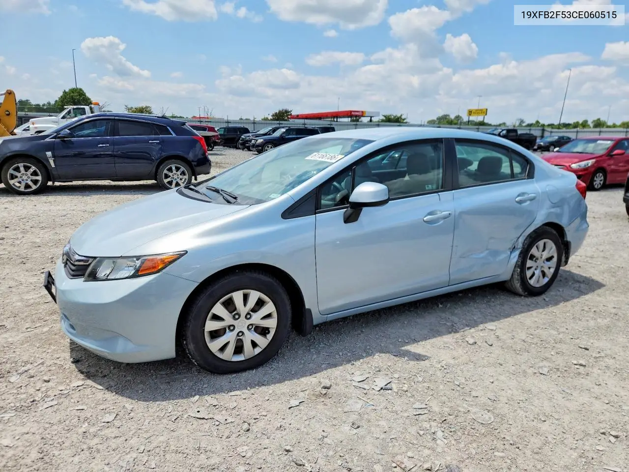 2012 Honda Civic Lx VIN: 19XFB2F53CE060515 Lot: 61166186
