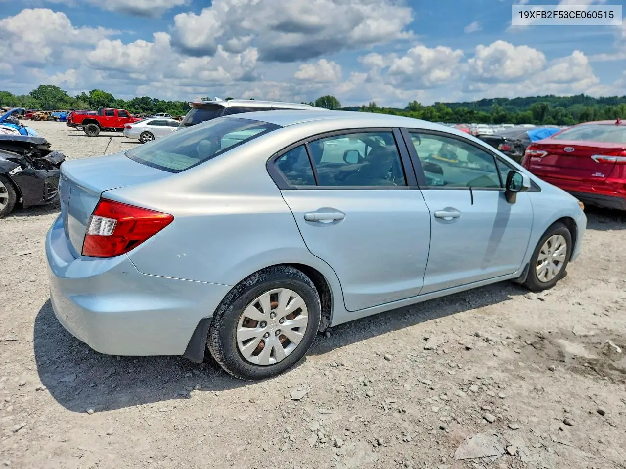 2012 Honda Civic Lx VIN: 19XFB2F53CE060515 Lot: 61166186