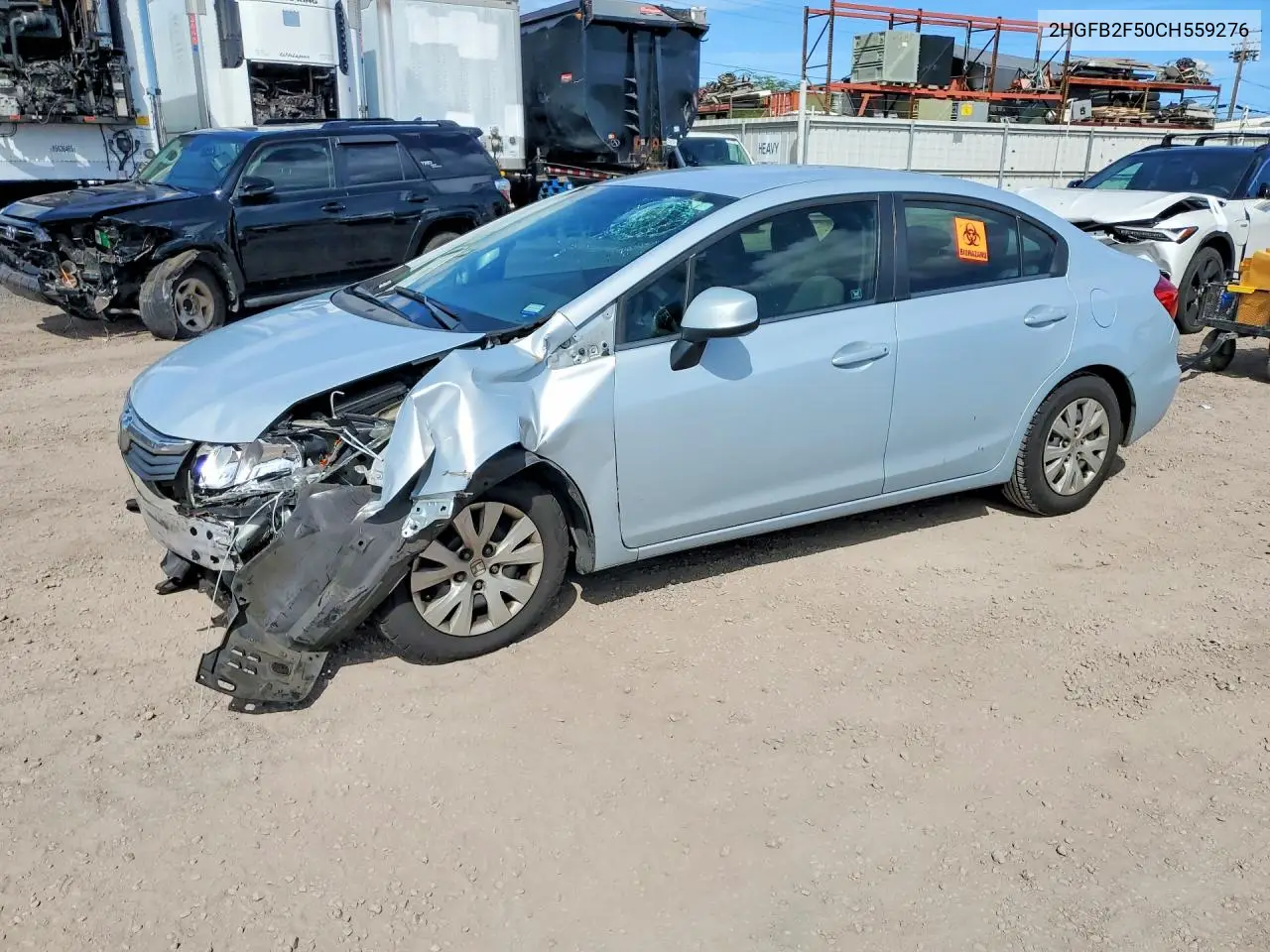 2012 Honda Civic Lx VIN: 2HGFB2F50CH559276 Lot: 61172656