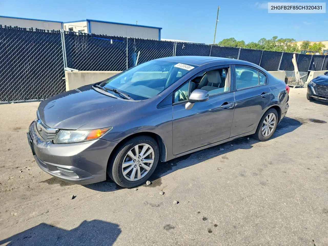 2012 Honda Civic Ex VIN: 2HGFB2F85CH320431 Lot: 61208496