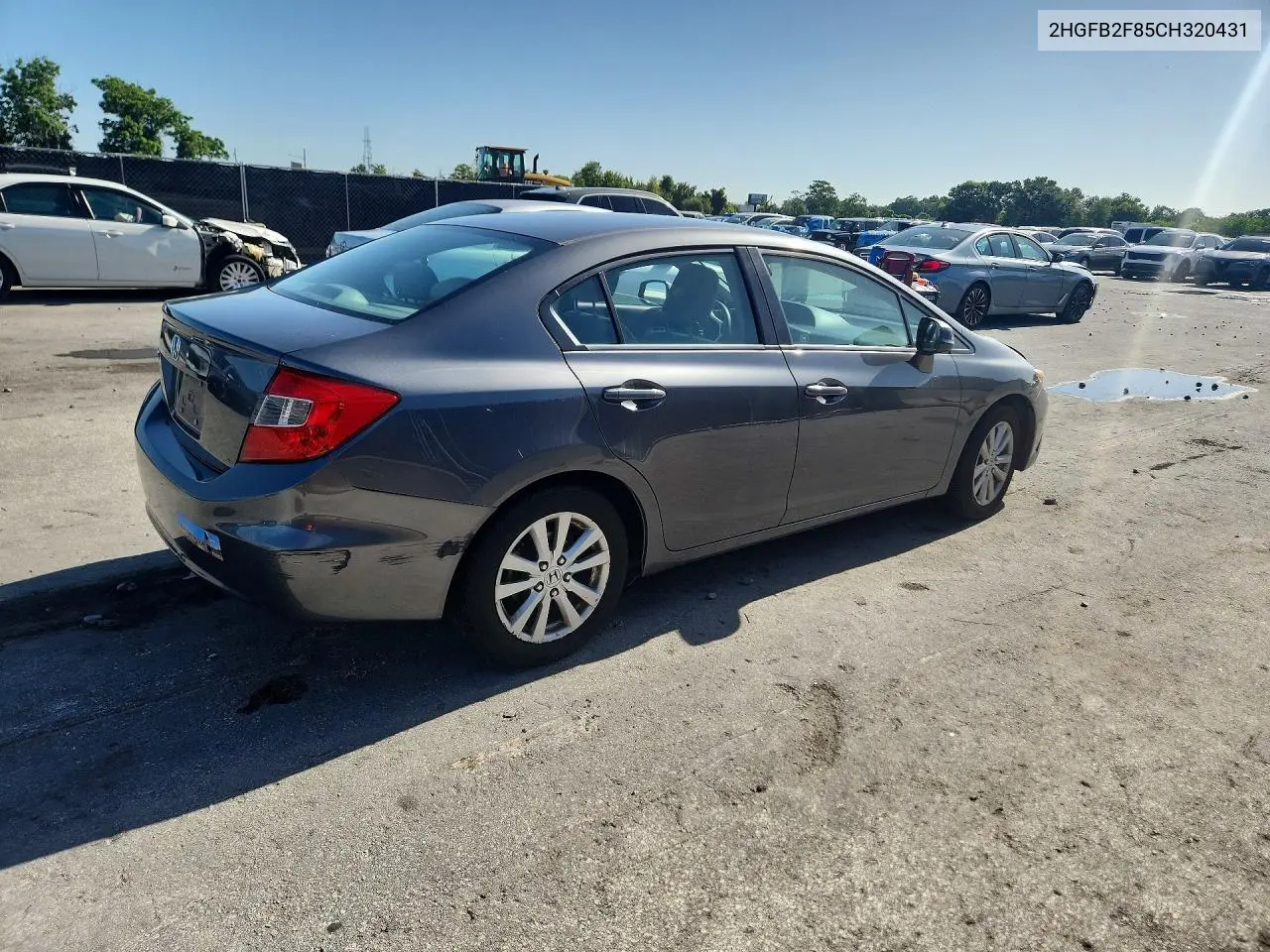 2012 Honda Civic Ex VIN: 2HGFB2F85CH320431 Lot: 61208496