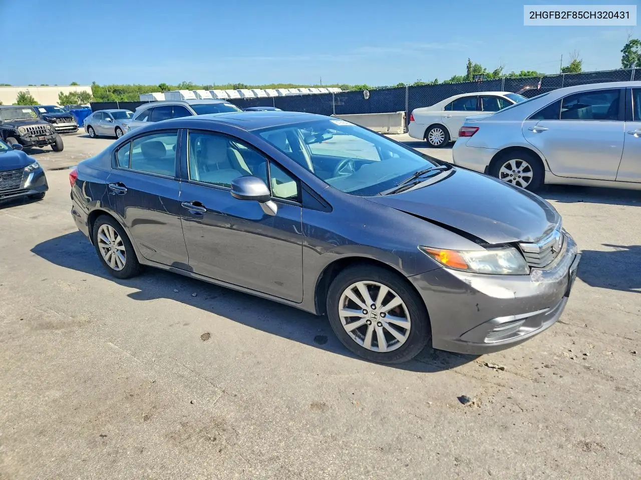 2012 Honda Civic Ex VIN: 2HGFB2F85CH320431 Lot: 61208496