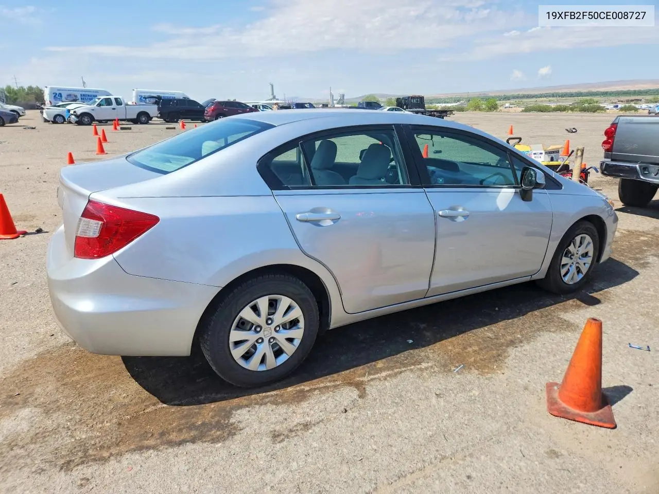 2012 Honda Civic Lx VIN: 19XFB2F50CE008727 Lot: 61292186