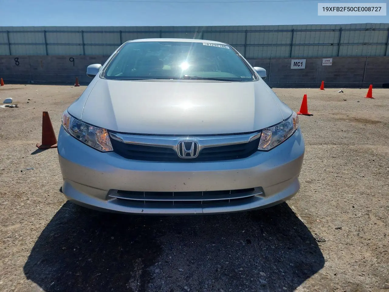 2012 Honda Civic Lx VIN: 19XFB2F50CE008727 Lot: 61292186