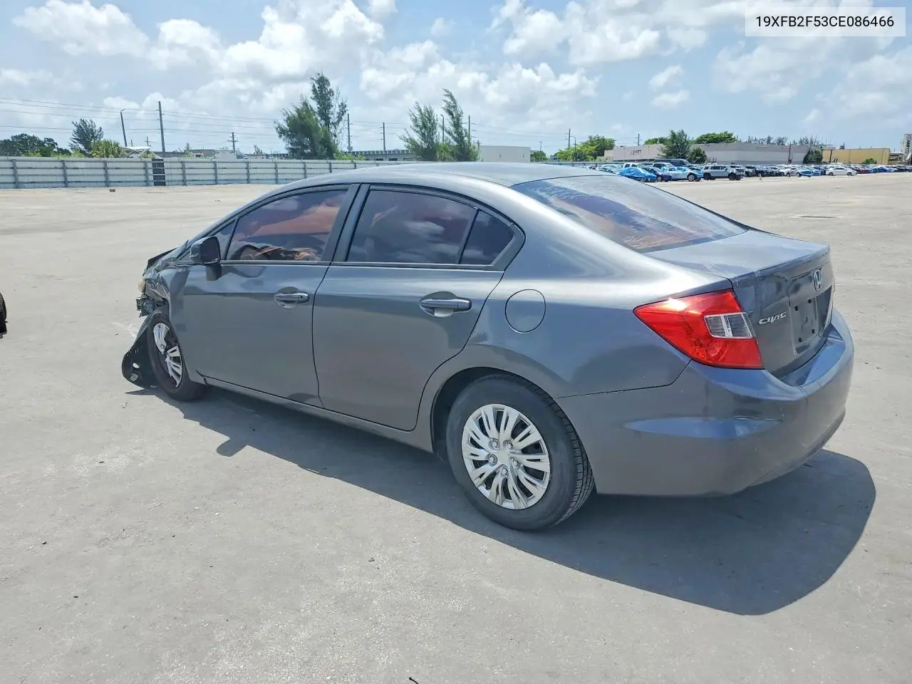 2012 Honda Civic Lx VIN: 19XFB2F53CE086466 Lot: 61775496