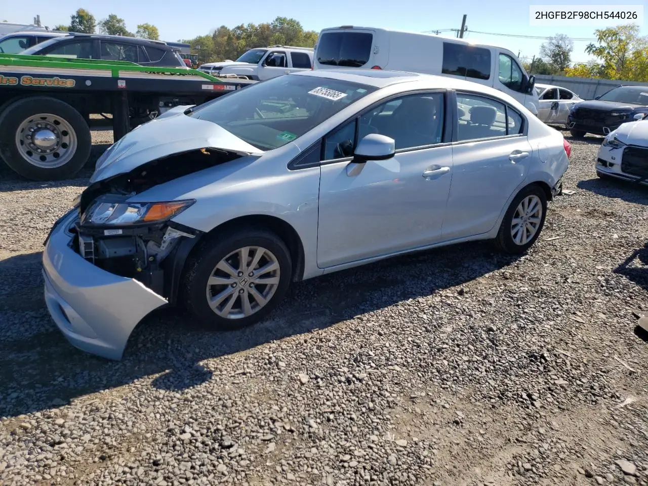 2HGFB2F98CH544026 2012 Honda Civic Exl