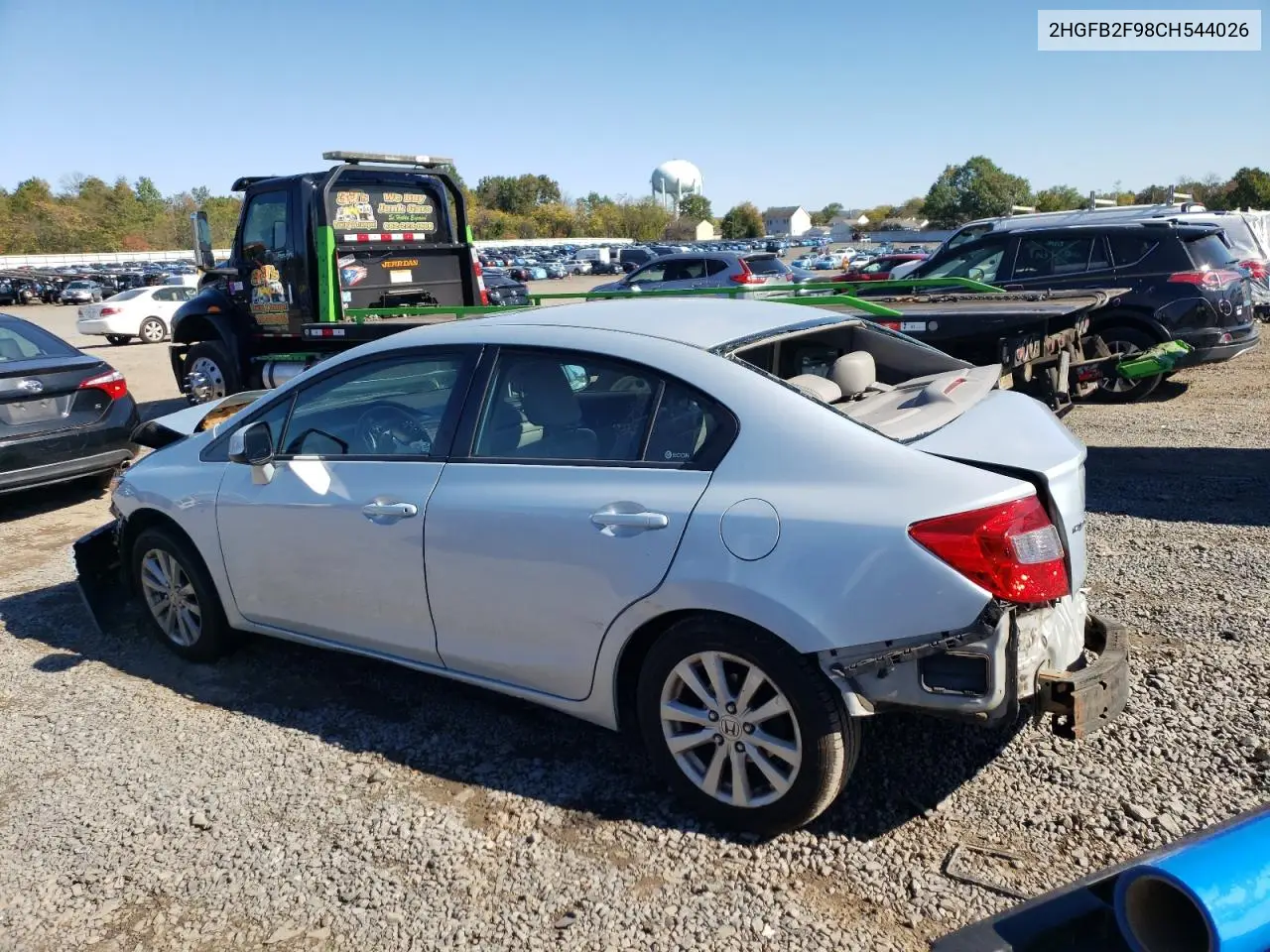 2HGFB2F98CH544026 2012 Honda Civic Exl