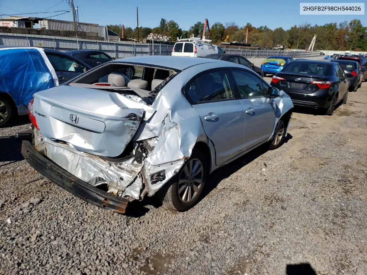 2HGFB2F98CH544026 2012 Honda Civic Exl