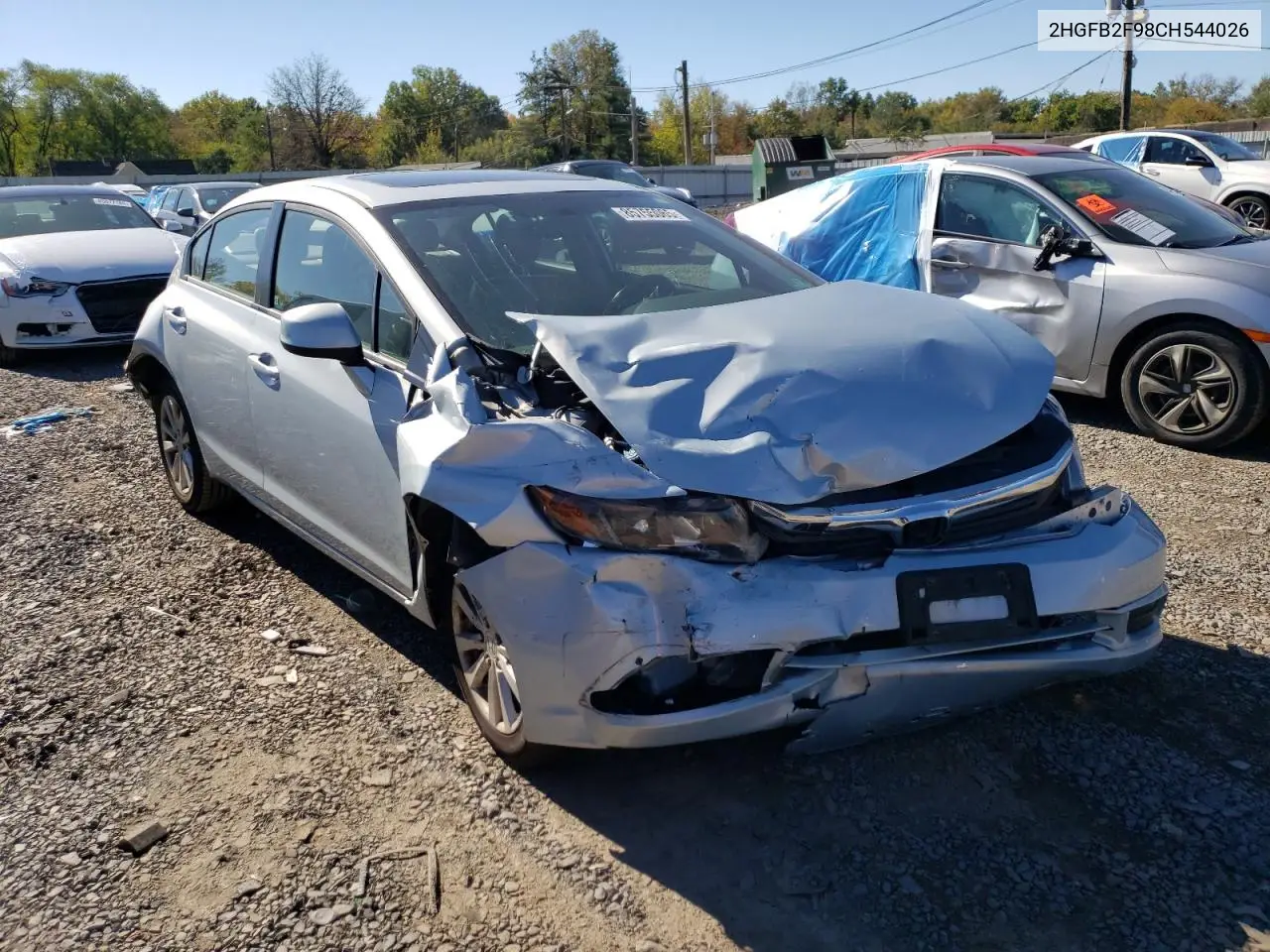 2HGFB2F98CH544026 2012 Honda Civic Exl