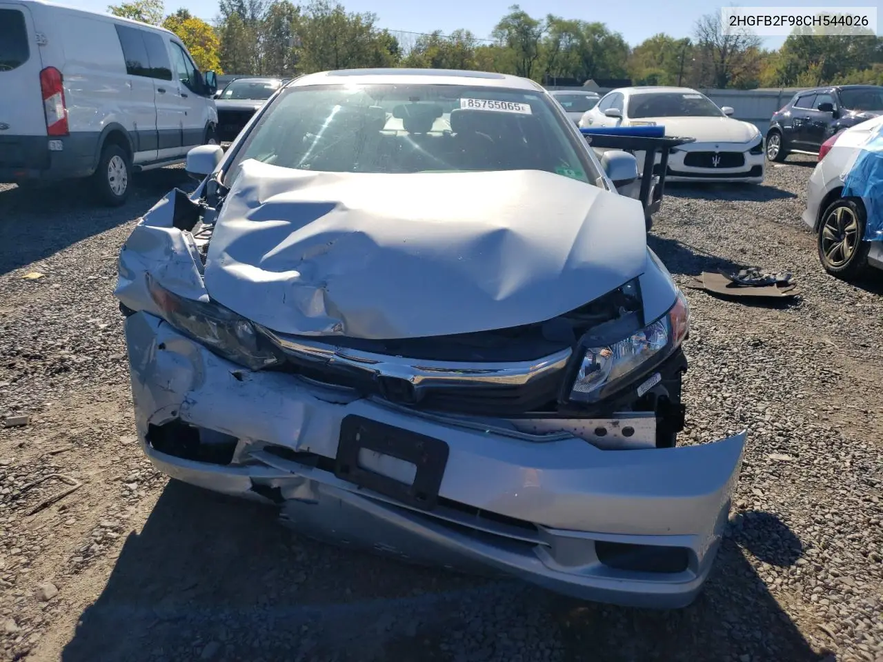 2HGFB2F98CH544026 2012 Honda Civic Exl