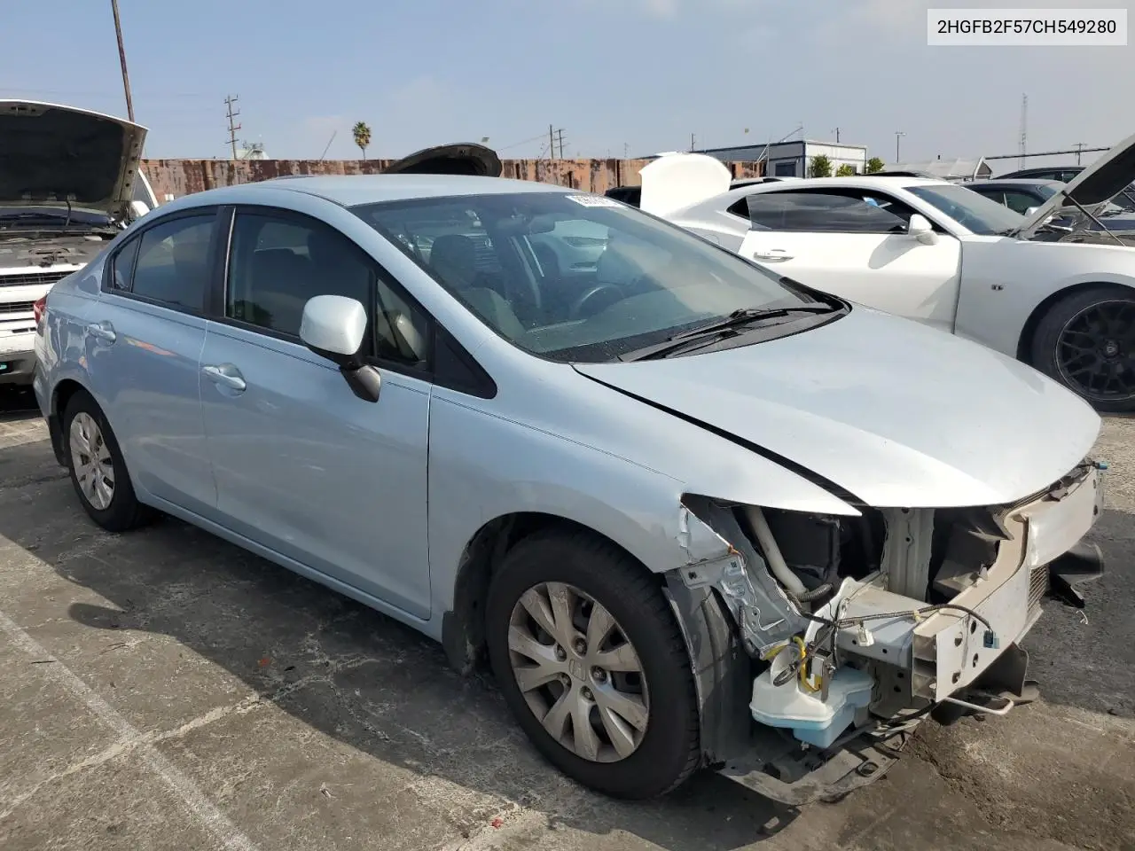 2HGFB2F57CH549280 2012 Honda Civic Lx