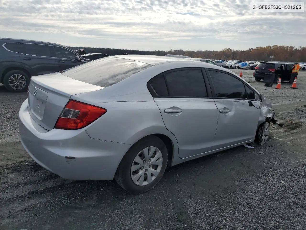2HGFB2F53CH521265 2012 Honda Civic Lx