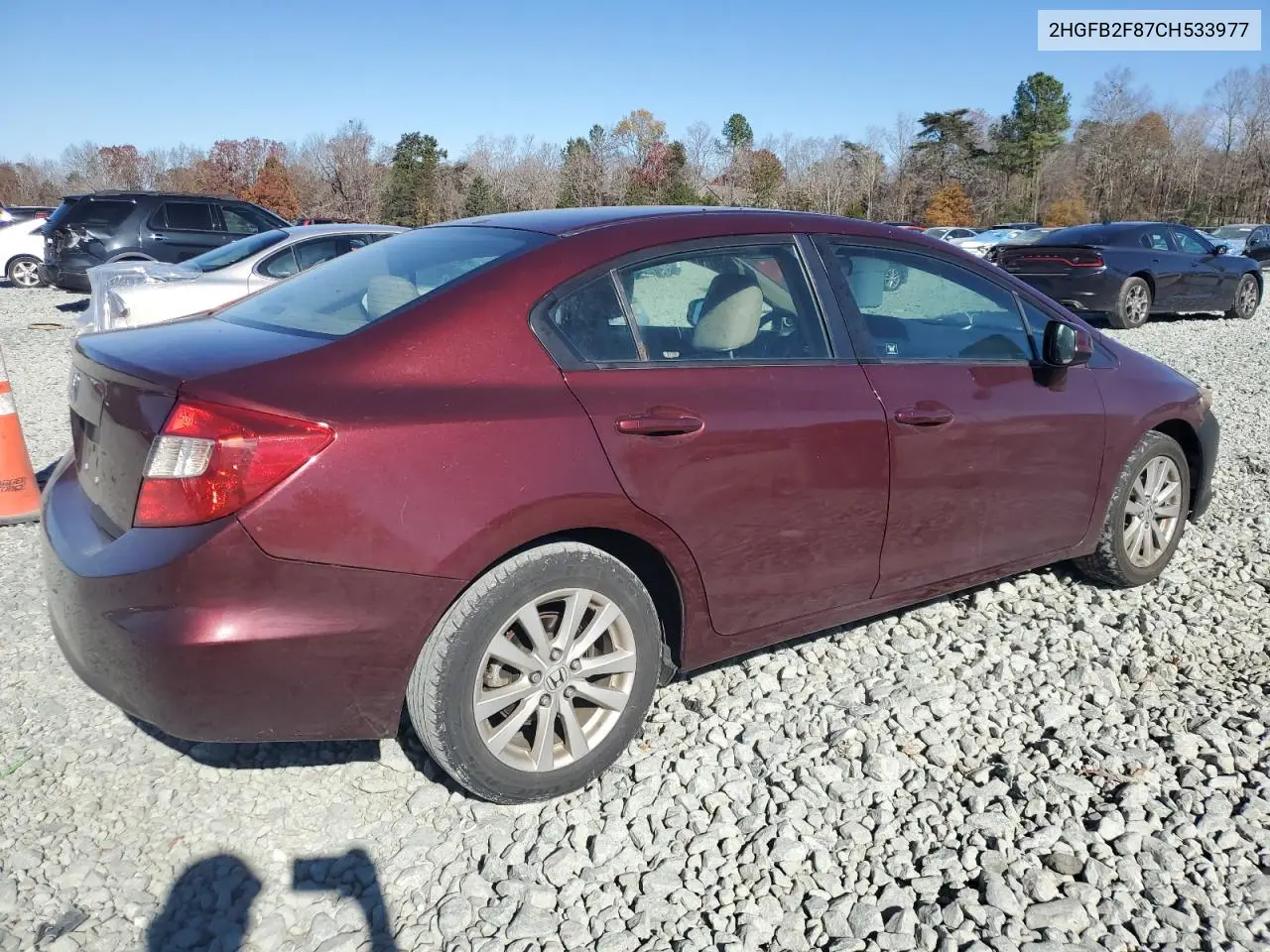 2HGFB2F87CH533977 2012 Honda Civic Ex
