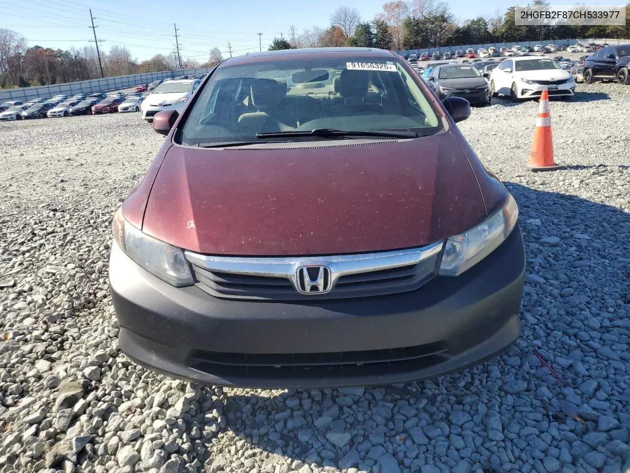 2HGFB2F87CH533977 2012 Honda Civic Ex