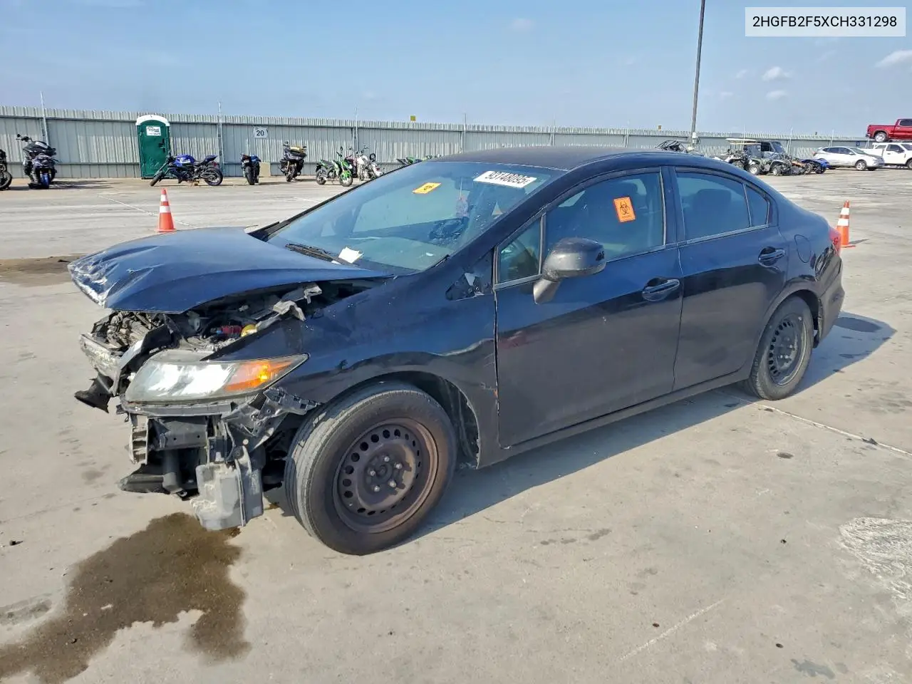 2HGFB2F5XCH331298 2012 Honda Civic