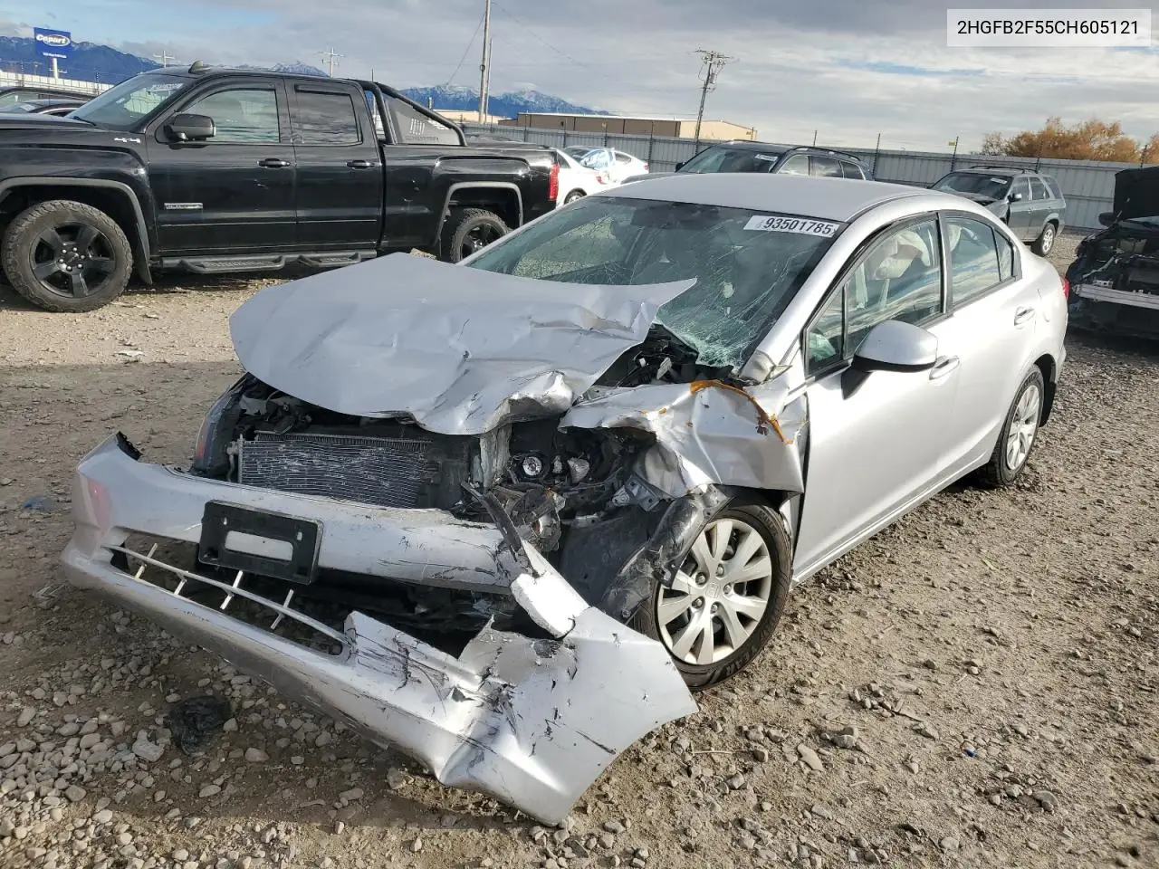 2HGFB2F55CH605121 2012 Honda Civic Lx