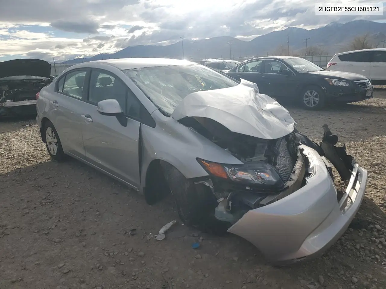 2HGFB2F55CH605121 2012 Honda Civic Lx