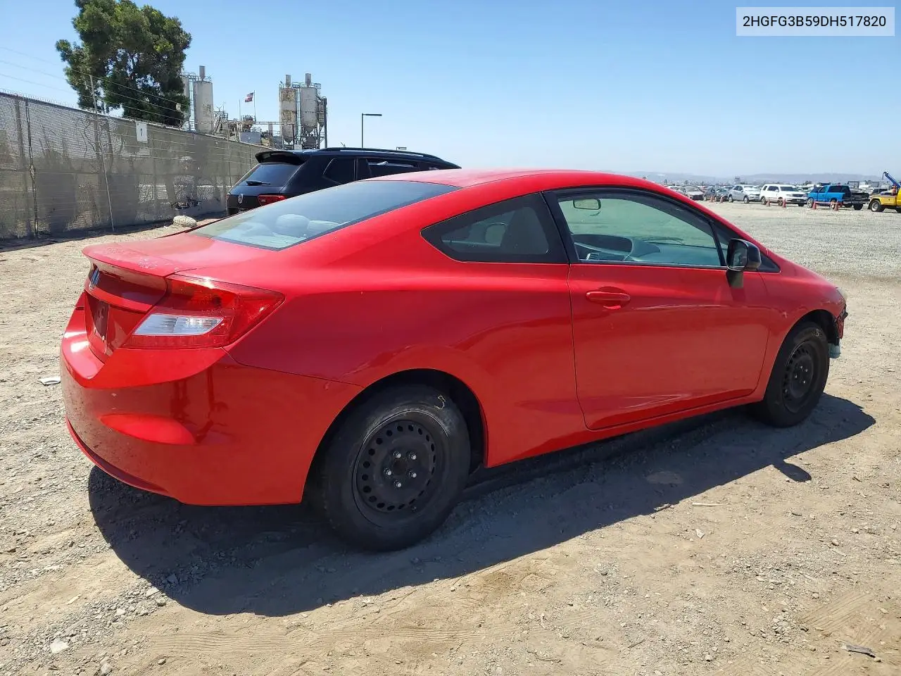 2013 Honda Civic Lx VIN: 2HGFG3B59DH517820 Lot: 60331116