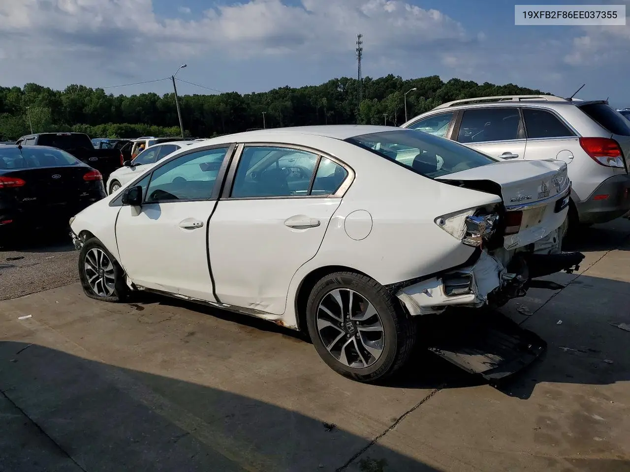 2014 Honda Civic Ex VIN: 19XFB2F86EE037355 Lot: 62117836