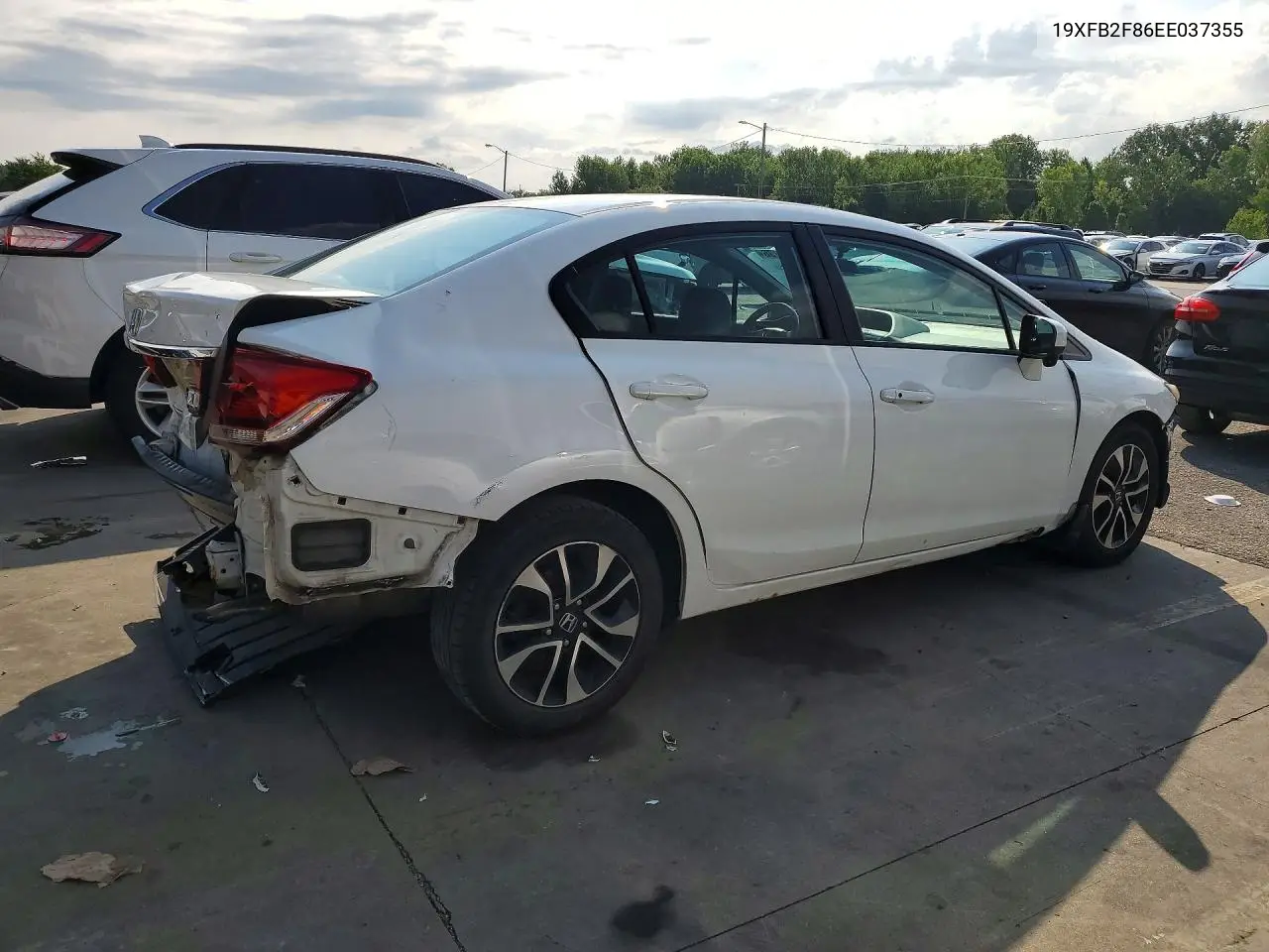 2014 Honda Civic Ex VIN: 19XFB2F86EE037355 Lot: 62117836