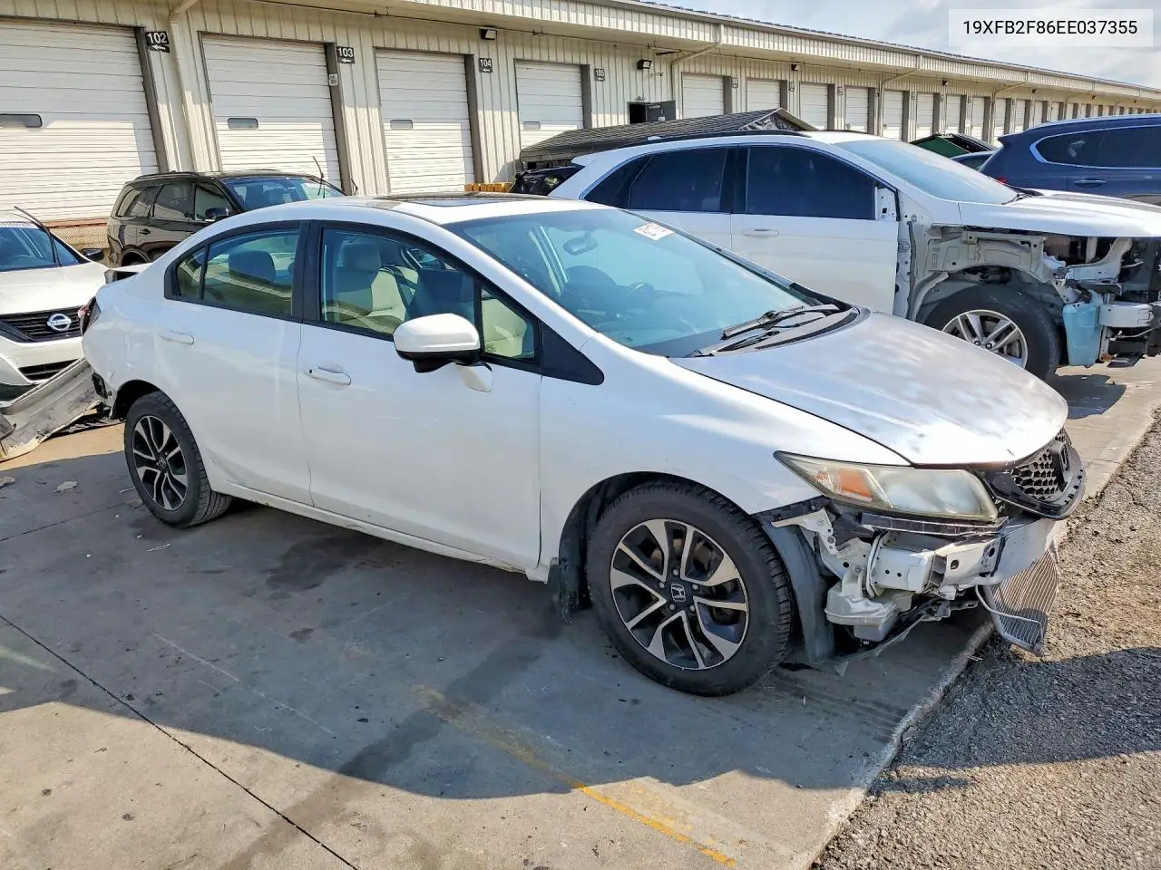 2014 Honda Civic Ex VIN: 19XFB2F86EE037355 Lot: 62117836