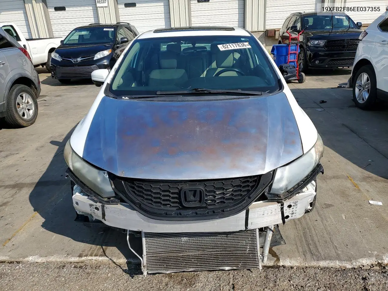2014 Honda Civic Ex VIN: 19XFB2F86EE037355 Lot: 62117836