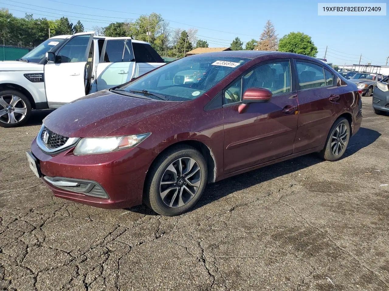 2014 Honda Civic Ex VIN: 19XFB2F82EE072409 Lot: 62350916