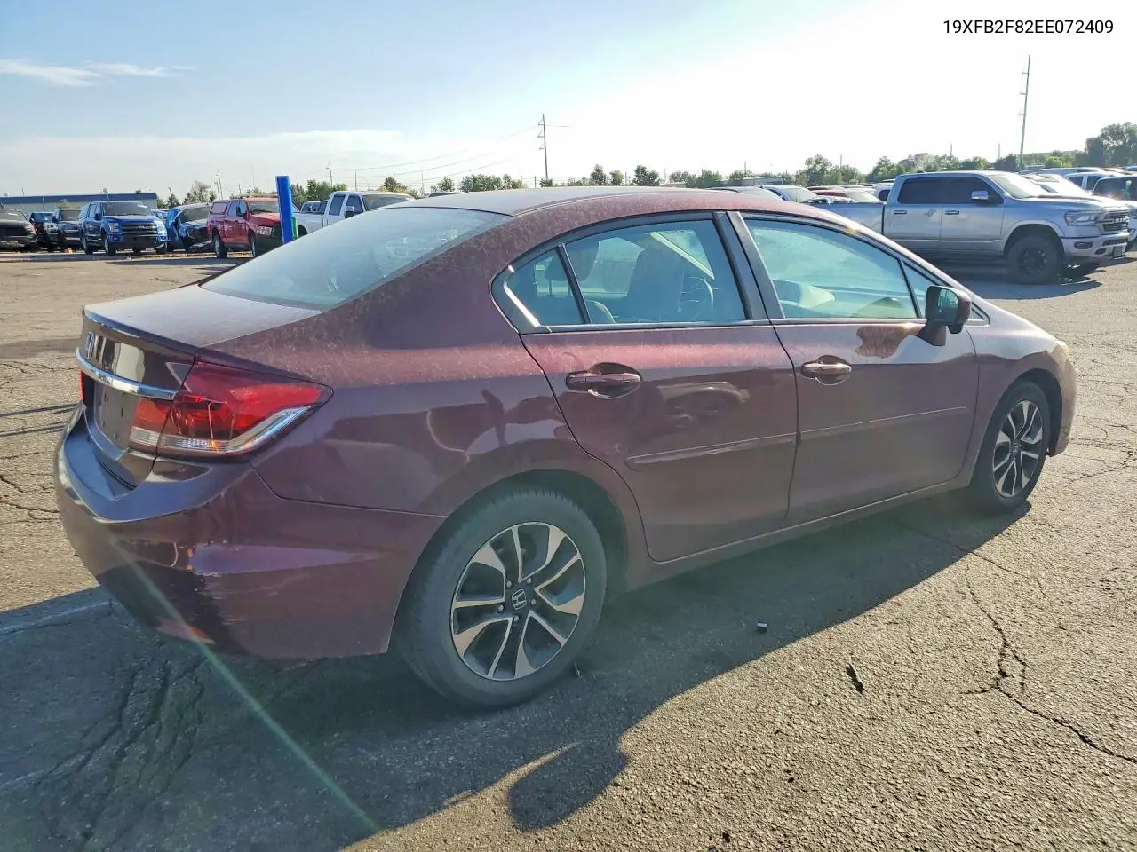 2014 Honda Civic Ex VIN: 19XFB2F82EE072409 Lot: 62350916