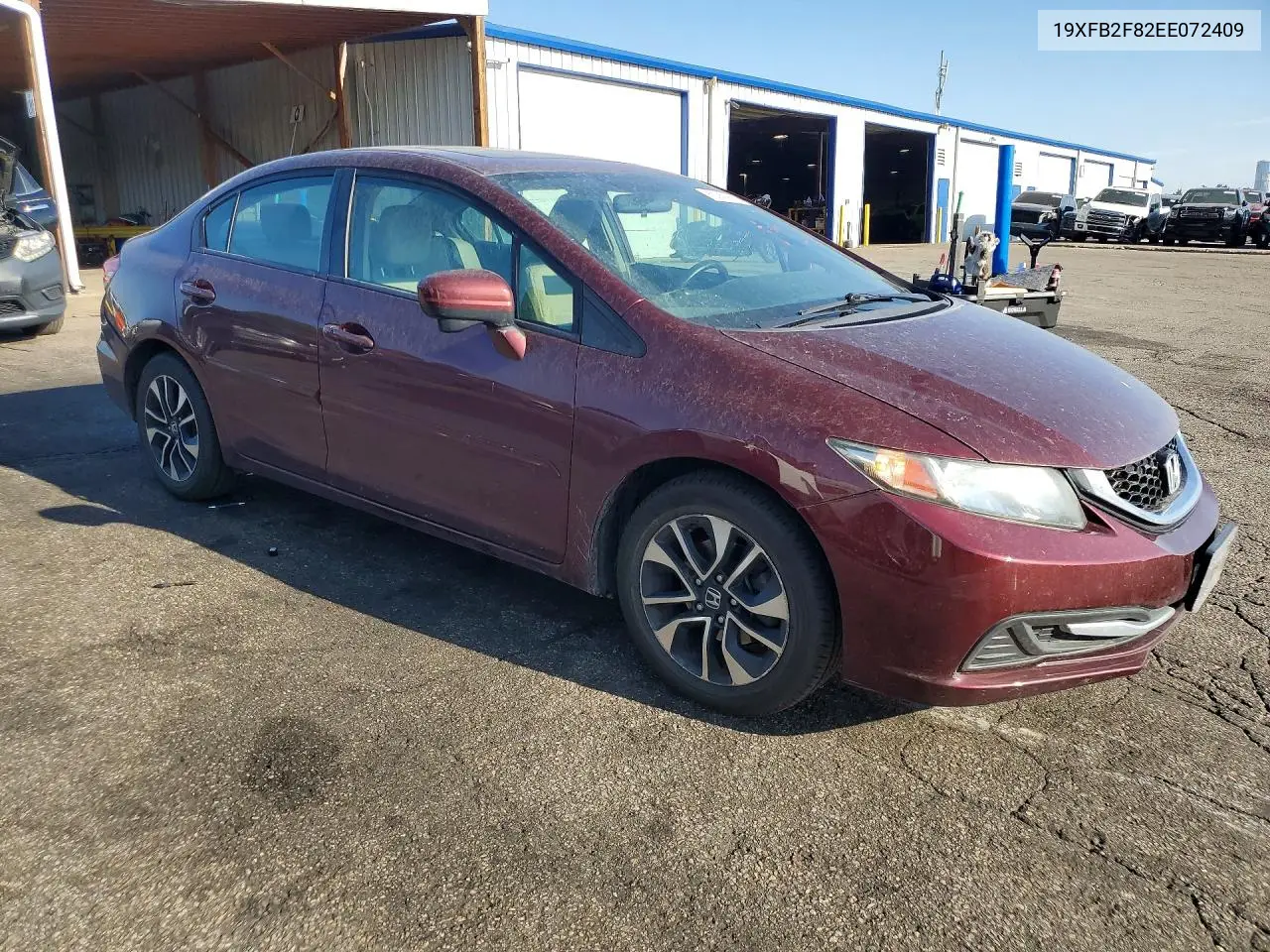 2014 Honda Civic Ex VIN: 19XFB2F82EE072409 Lot: 62350916