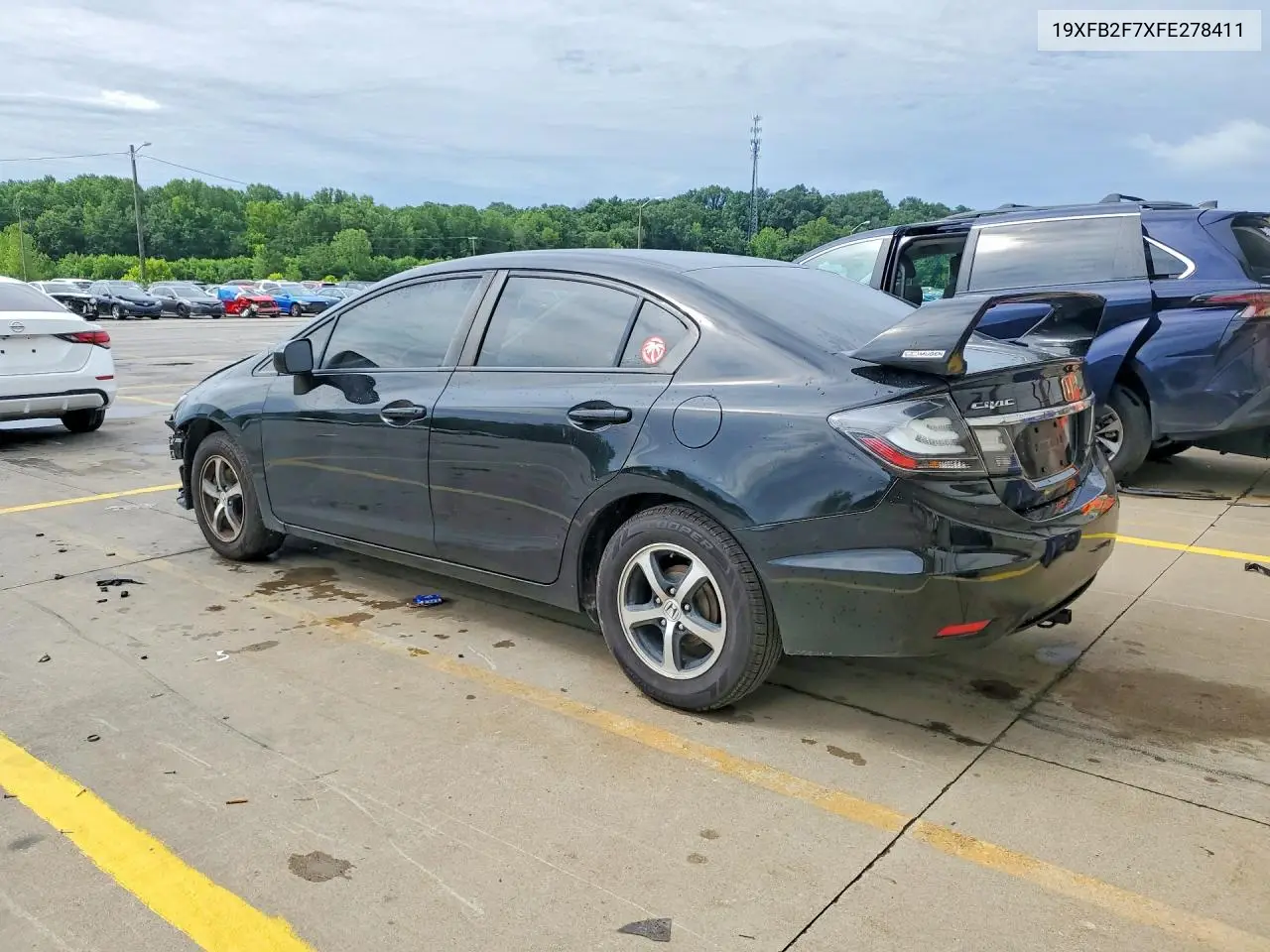 2015 Honda Civic Se VIN: 19XFB2F7XFE278411 Lot: 57741006